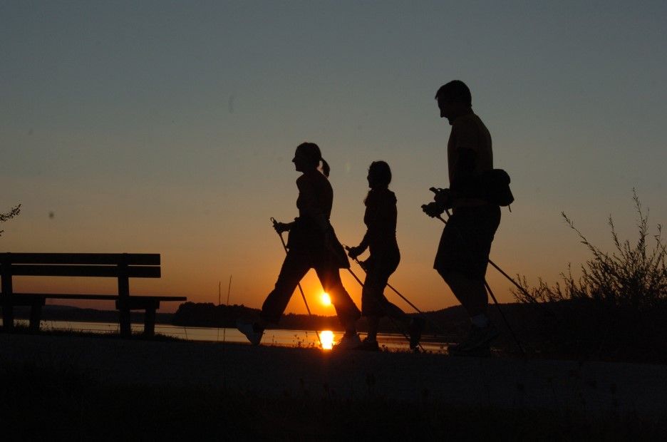 Nordic Walking Abendstimmung