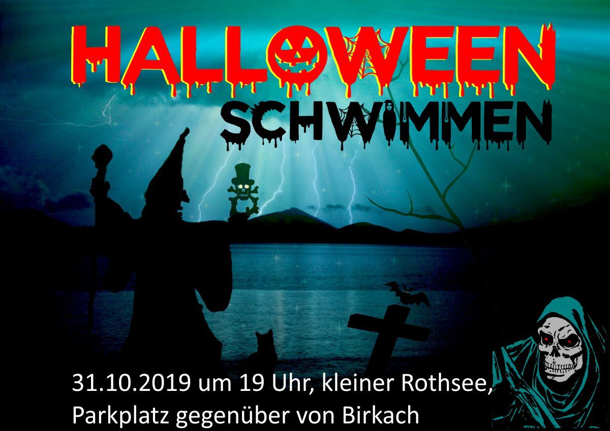 Halloweenschwimmen im kleinen Rothsee