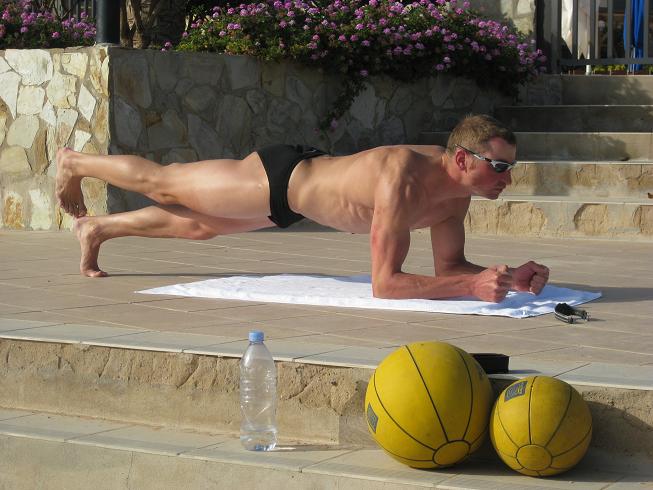 Profi Florian Greckl, Liegestützvariante