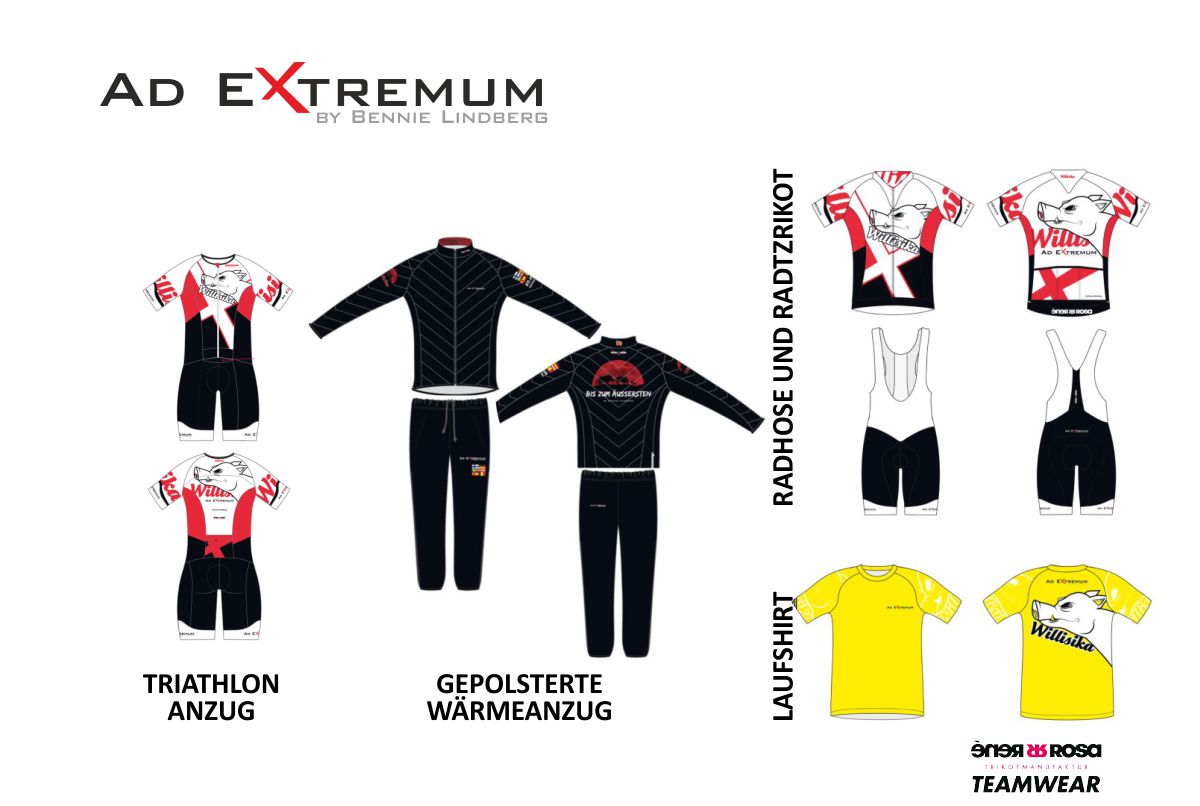 die Ad Extremum Bekleidungslinie Willisika für Jahr 2023