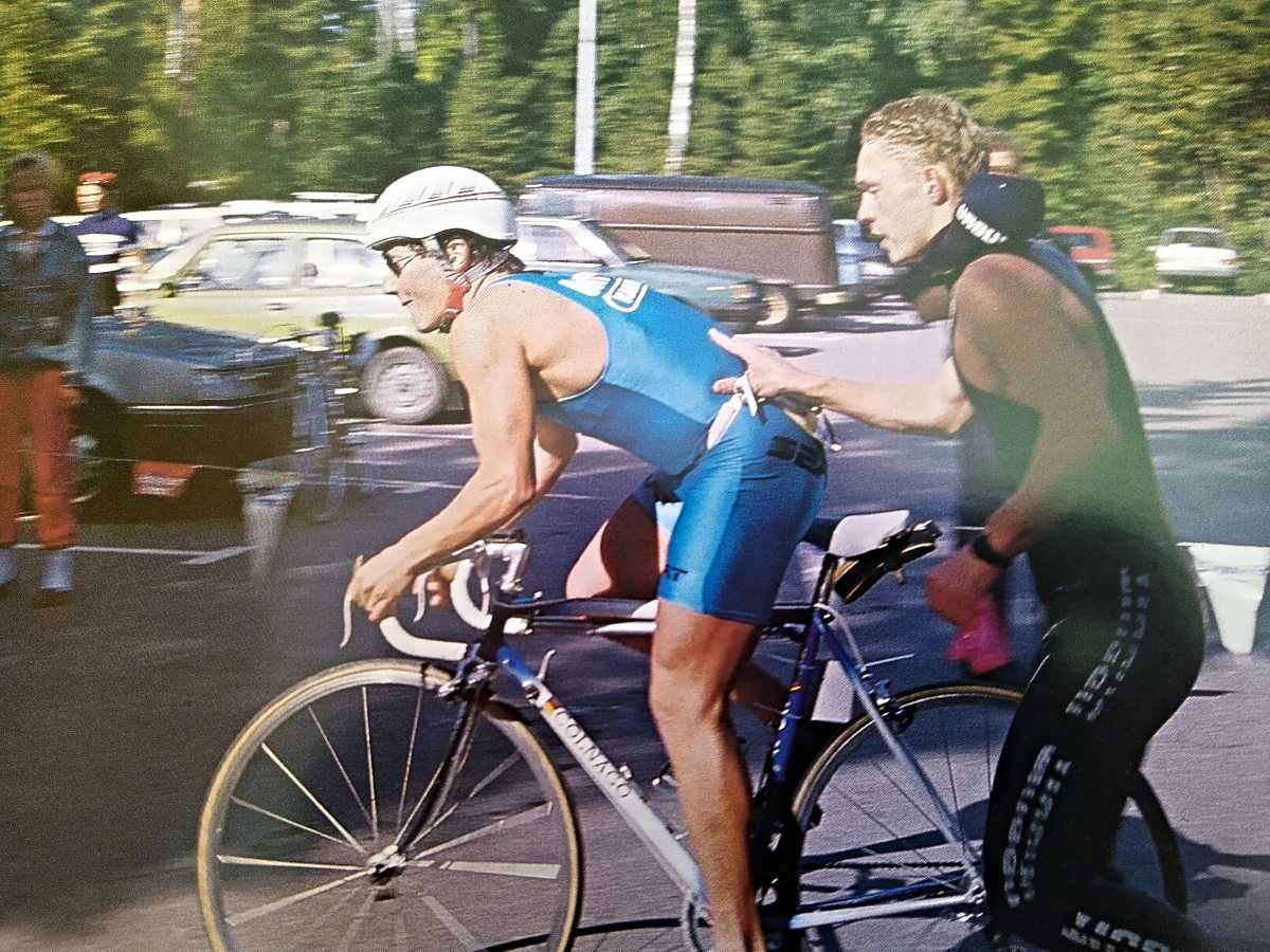 Triathlon Bennie Lindberg im Jahr 1986